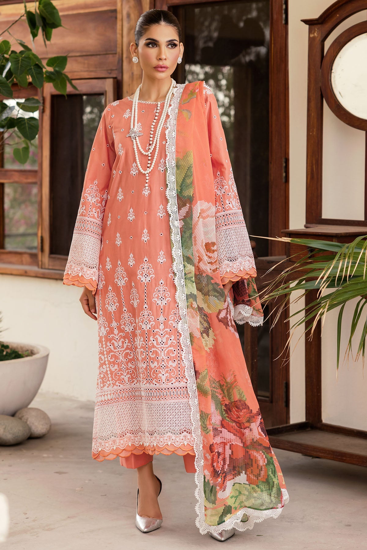 4709-ZOHA EMBROIDERED LAWN STITCHED