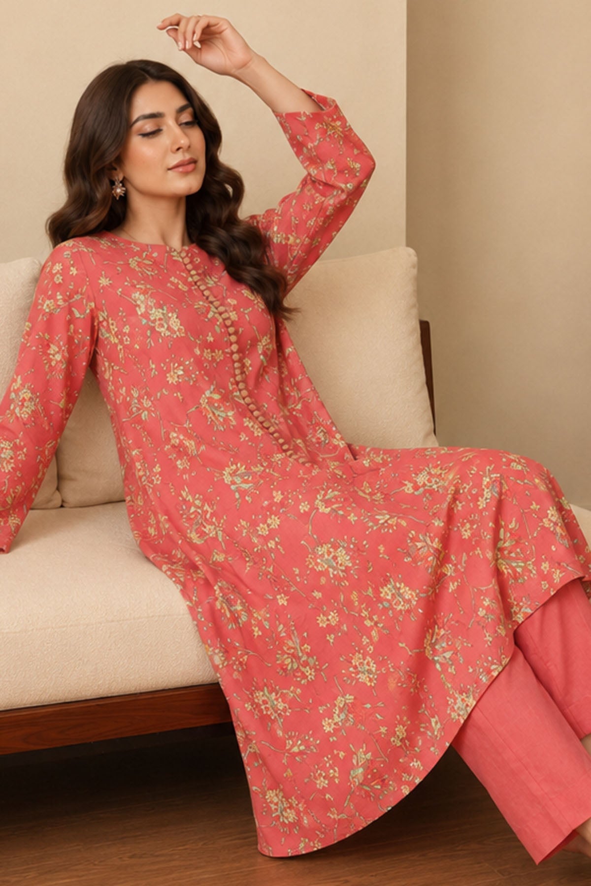 4745-INGA DIGITAL PRINTED LAWN STITCHED