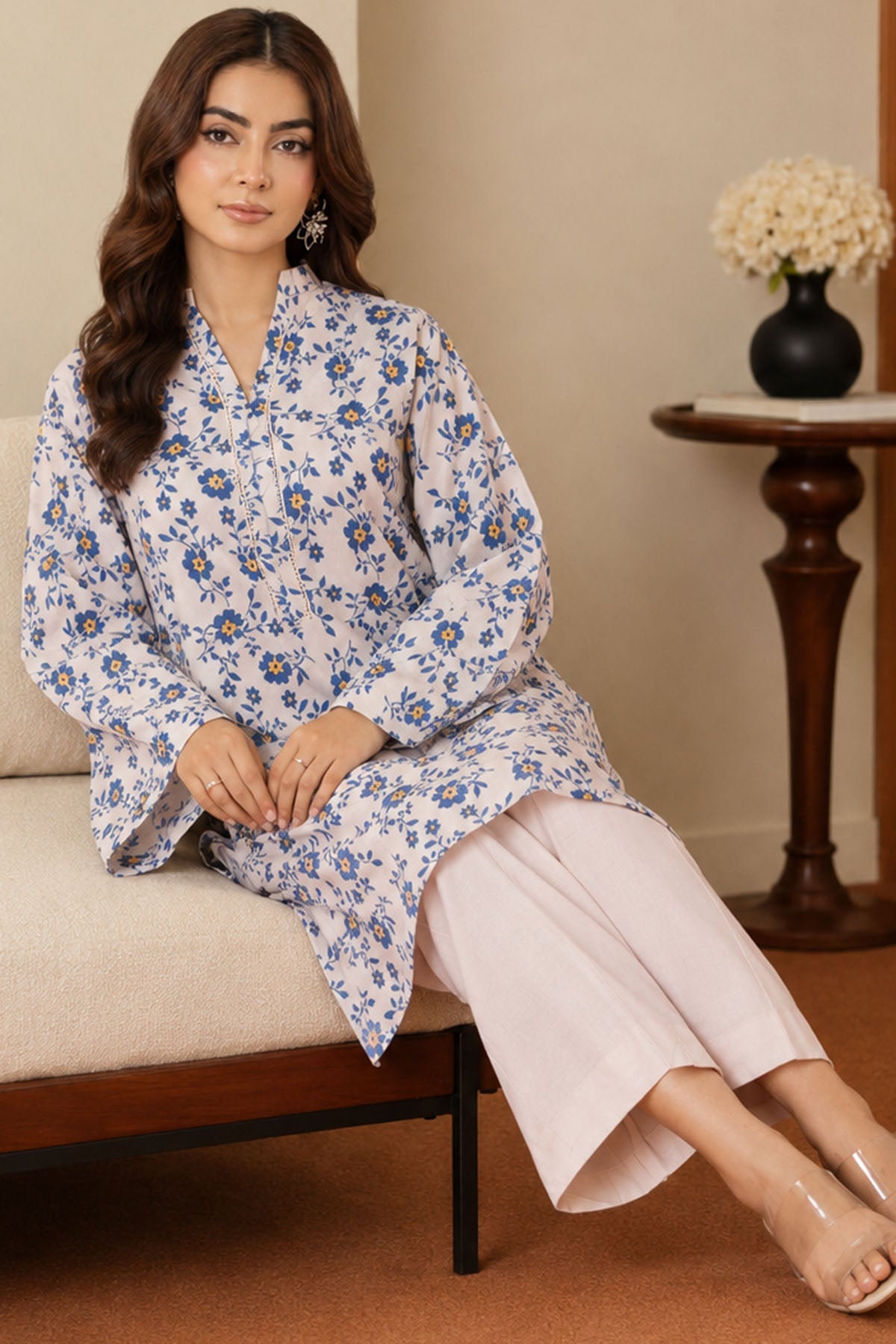 4749-FEO DIGITAL PRINTED LAWN STITCHED
