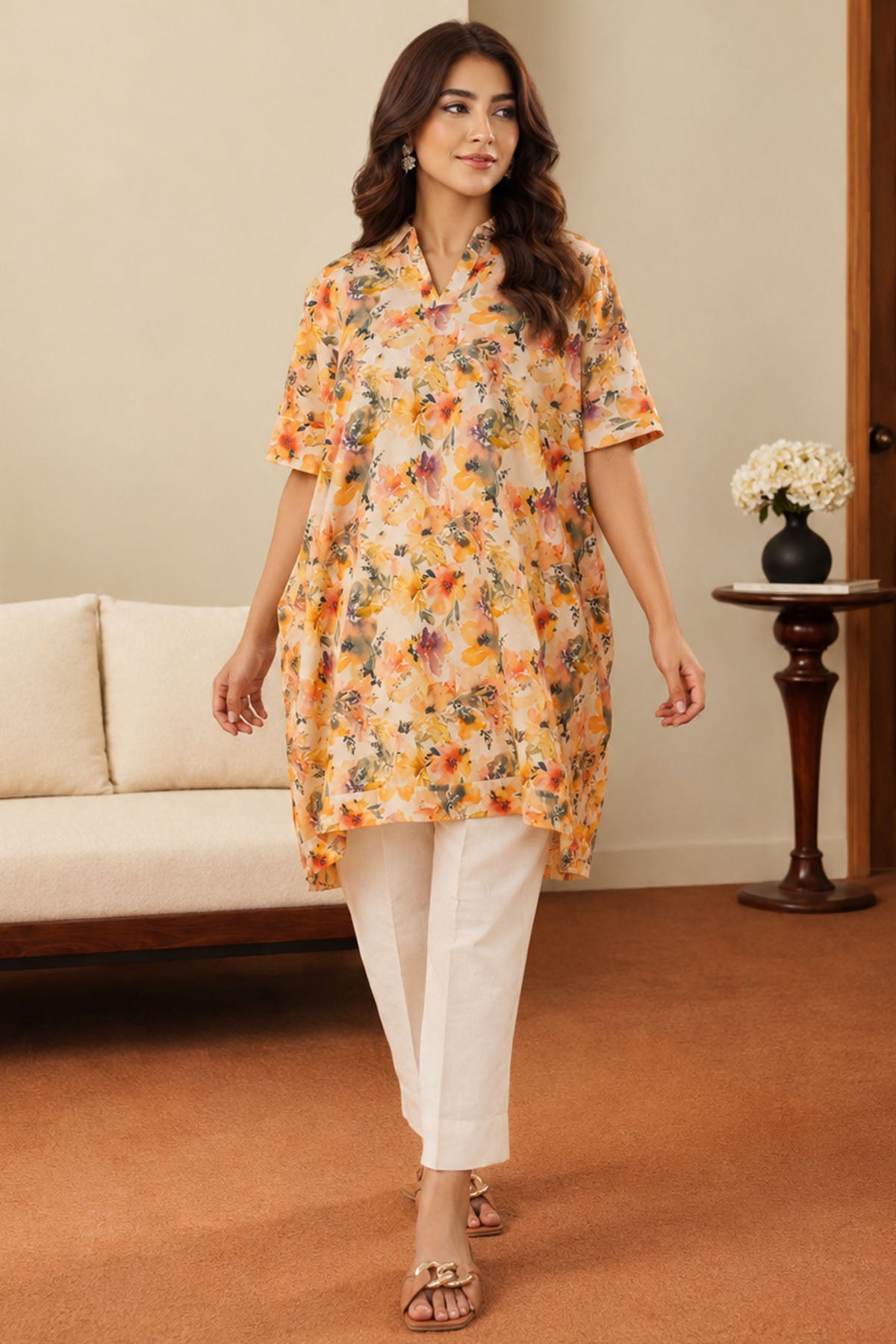 4758-DINARA DIGITAL PRINTED LAWN STITCHED
