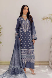 4767-QAINAT EMBROIDERED LAWN STITCHED