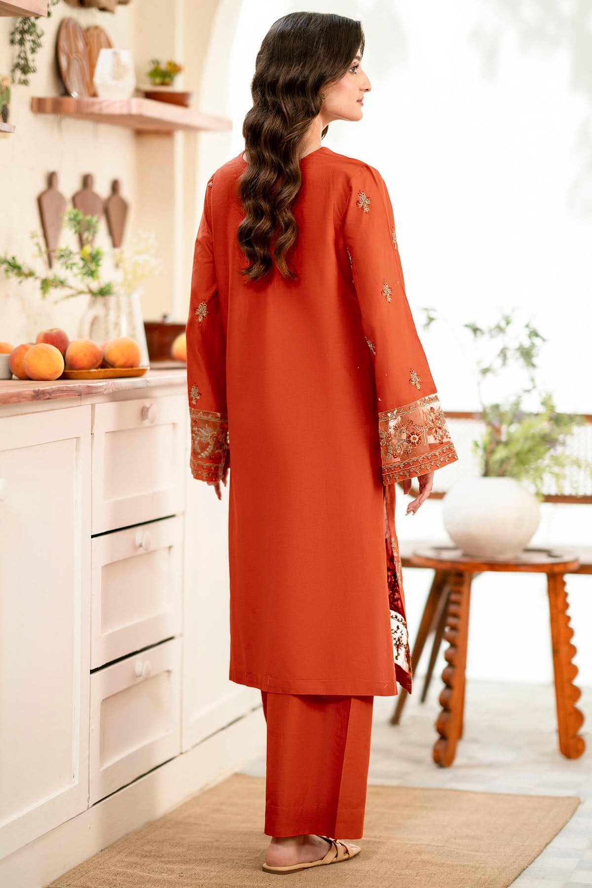 4771-YASNA EMBROIDERED CAMBRIC STITCHED