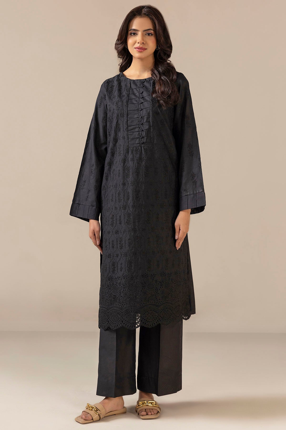 4785-PERIDOT EMBROIDERED CAMBRIC STITCHED