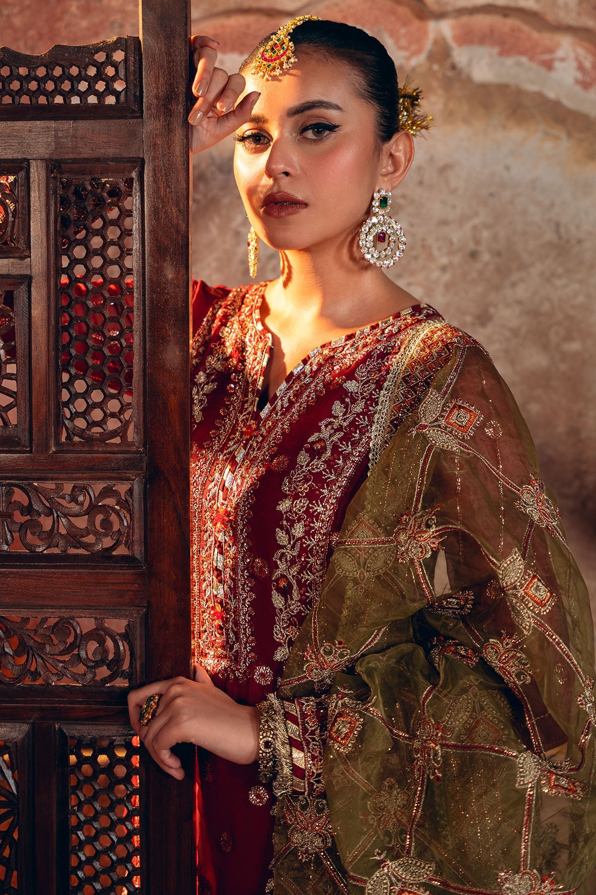 4817-TABEER EMBROIDERED BEMBERG CHIFFON UNSTITCHED