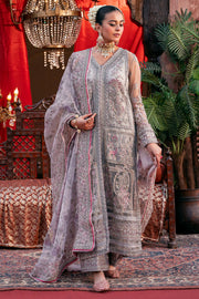4823-QANDEEL EMBROIDERED SILK NET UNSTITCHED