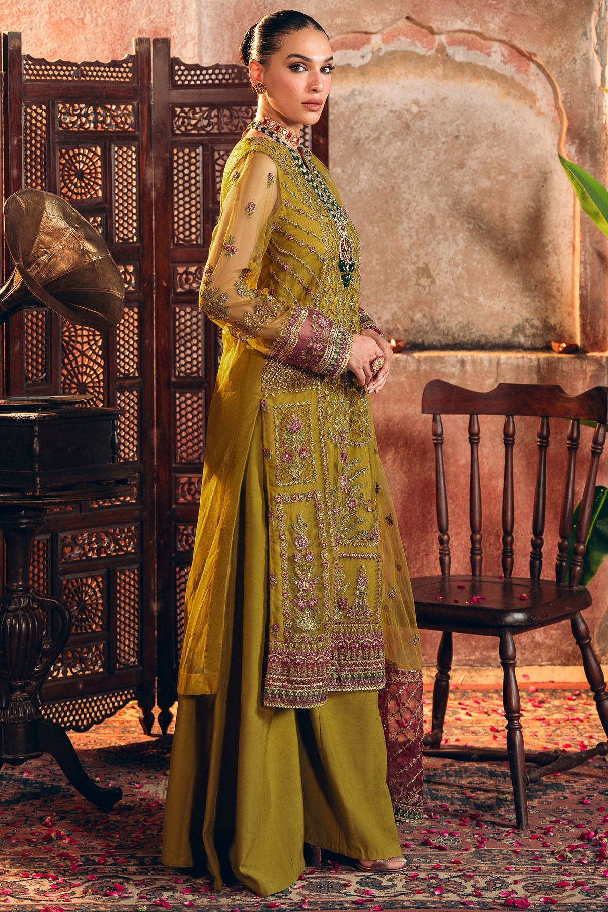 4824-ALMAS EMBROIDERED SILK NET UNSTITCHED