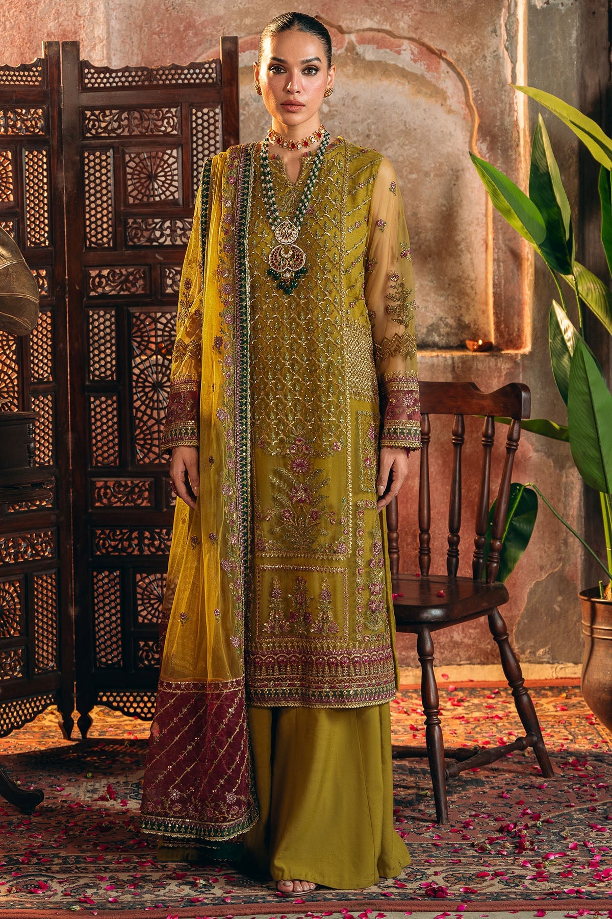 4824-ALMAS EMBROIDERED SILK NET UNSTITCHED