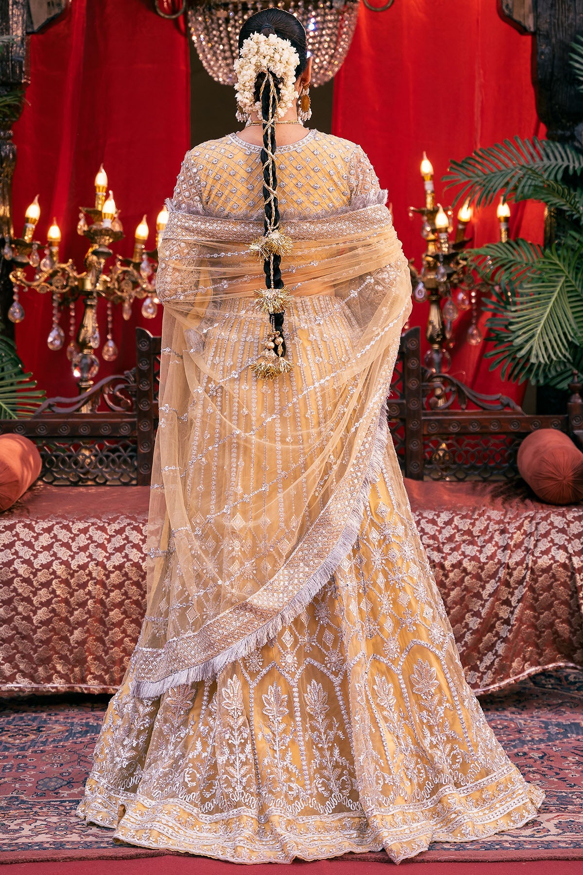 4826-OMAIRA EMBROIDERED SILK NET UNSTITCHED