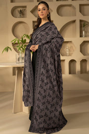 4902-MEHEROON EMBROIDERED KHADDAR SHAWL