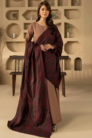 4919-MANAR EMBROIDERED KHADDAR SHAWL