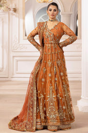 4938-RAHA EMBROIDERED SILK NET STITCHED
