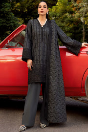 4992-TAZEEN EMBROIDERED KHADDAR STITCHED