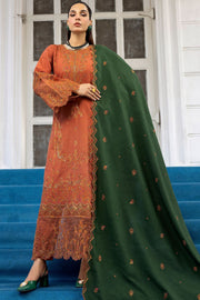 4997-PERISA EMBROIDERED KHADDAR STITCHED