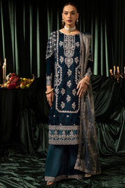 5093-DANEEN EMBROIDERED VELVET UNSTITCHED
