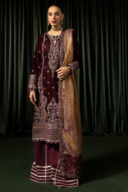 5096-DAISHA EMBROIDERED VELVET UNSTITCHED
