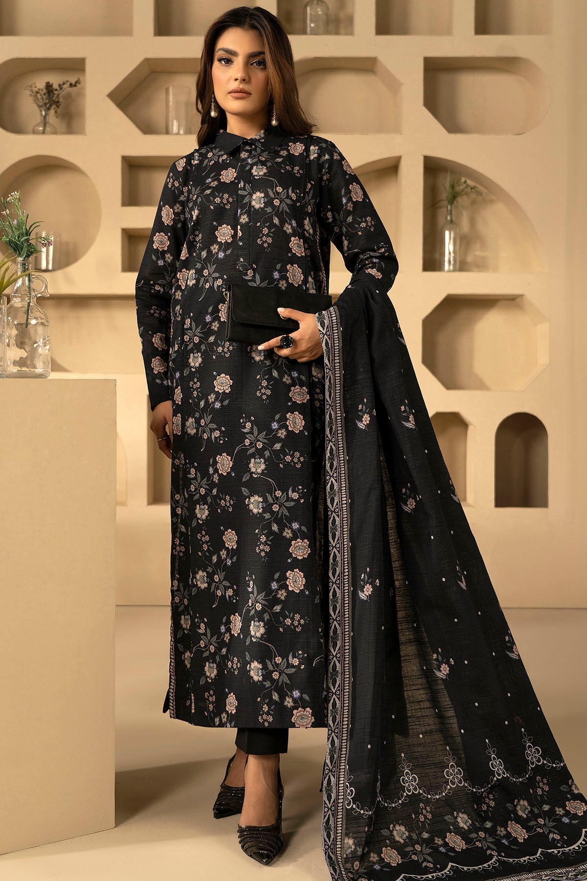 5107-NAMAR DIGITAL PRINTED KHADDAR UNSTITCHED