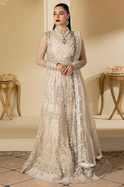 5131-DOVE EMBROIDERED SILK NET UNSTITCHED