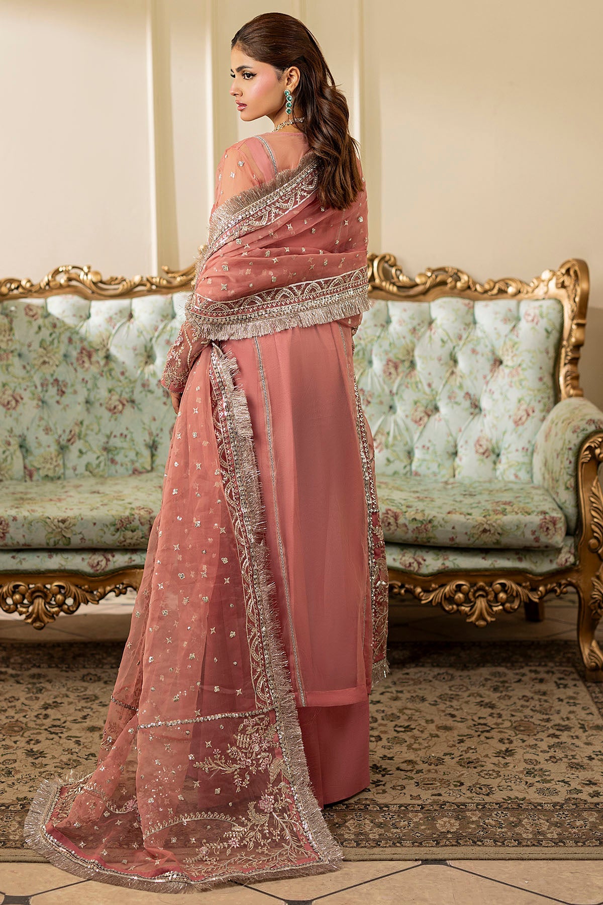 5134-SUMMER EMBROIDERED ORGANZA STITCHED