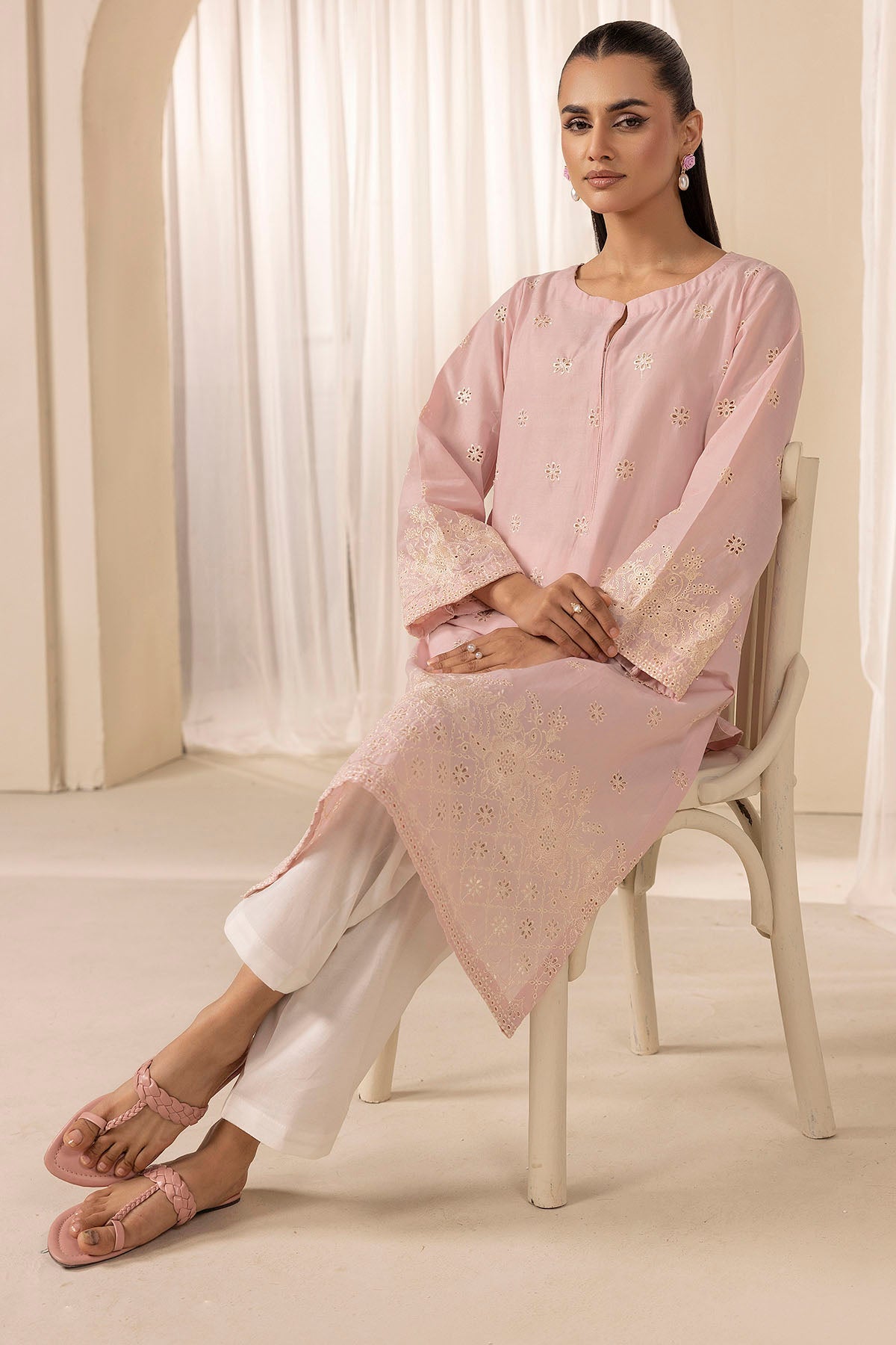 5277-JADE EMBROIDERED CAMBRIC STITCHED