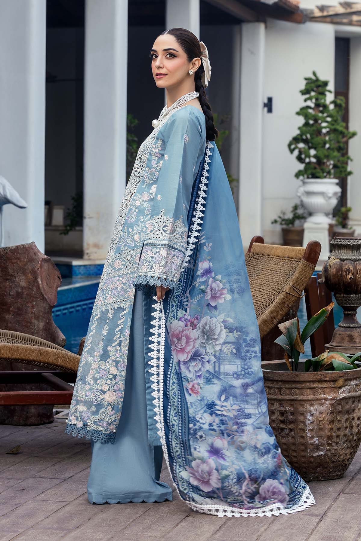 5301-ELAYNE EMBROIDERED LAWN STITCHED