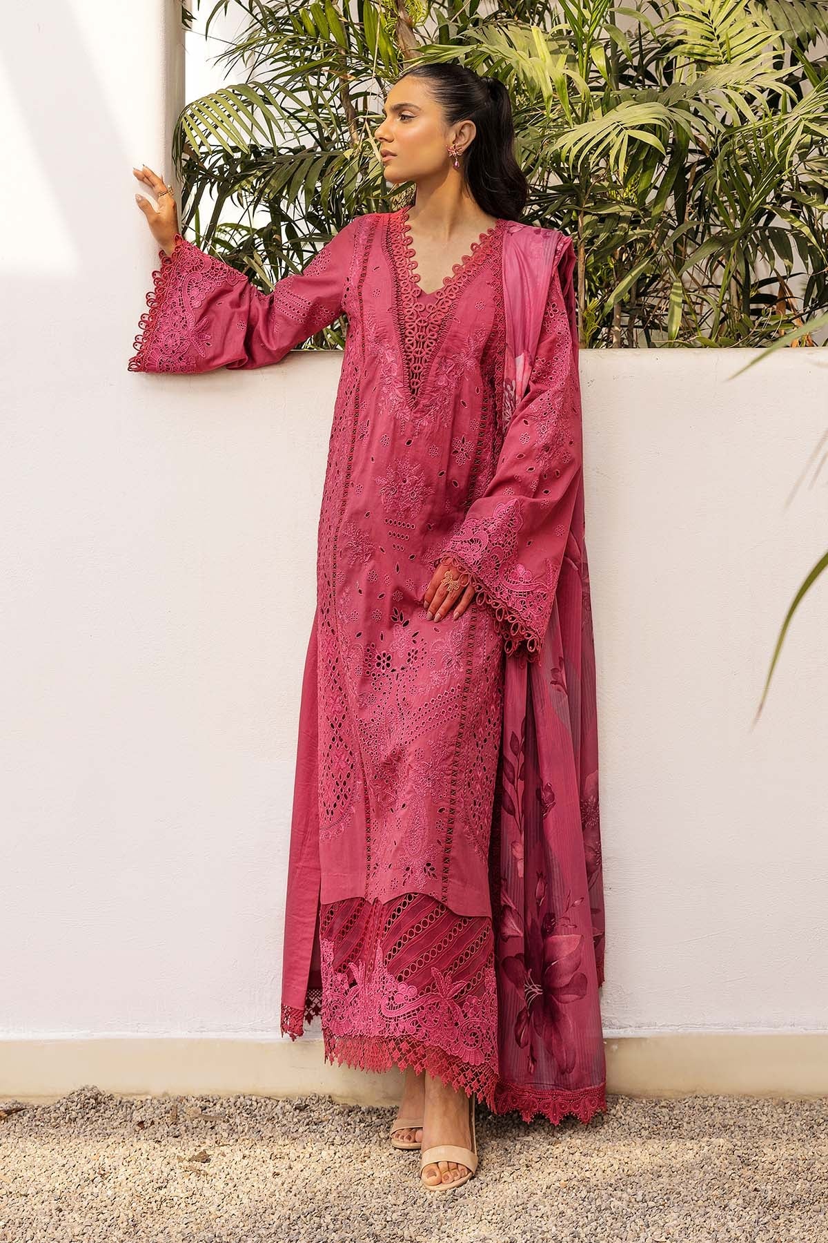 5304-CELINE EMBROIDERED LAWN STITCHED