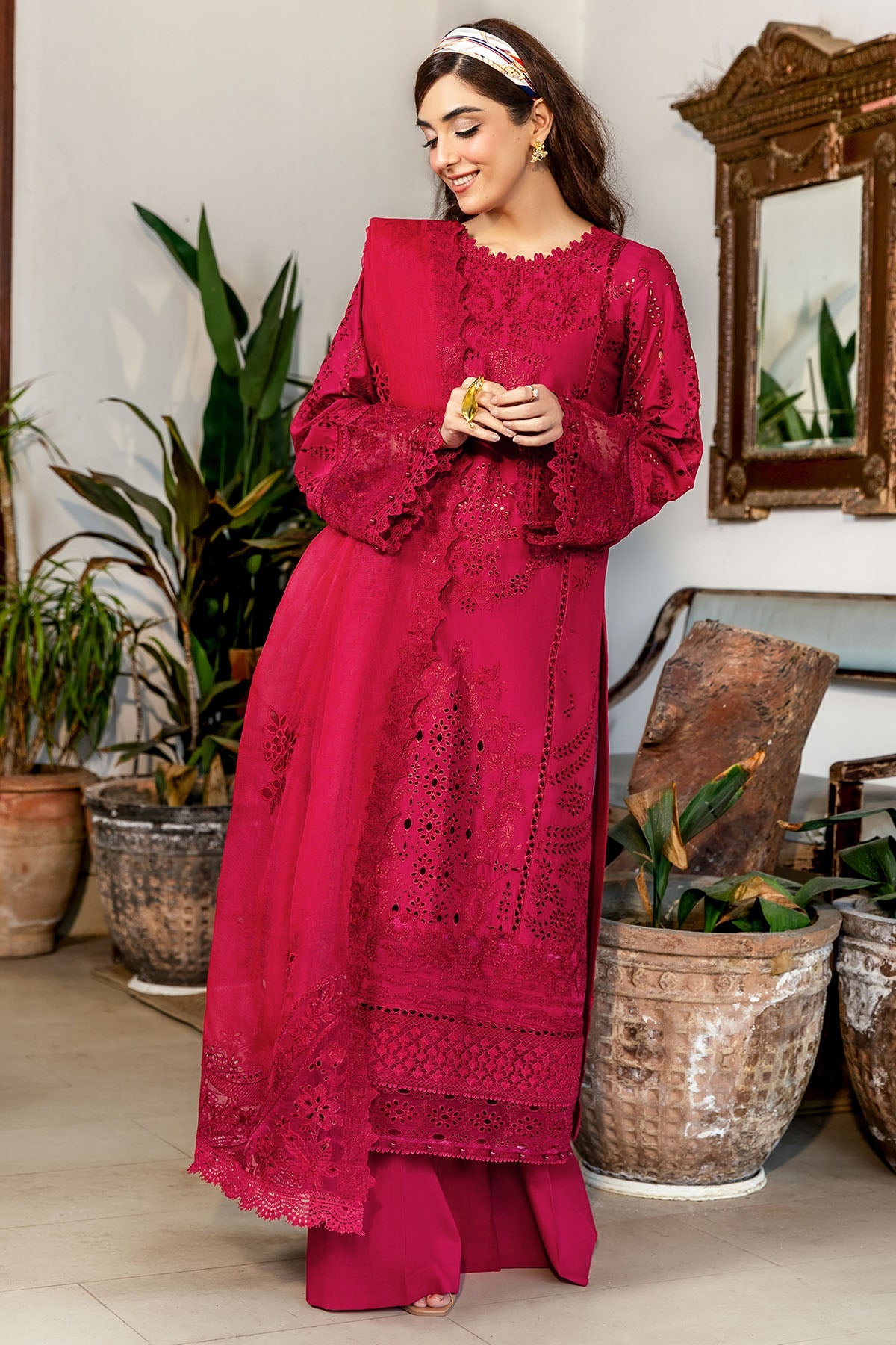 5308-ESME EMBROIDERED LAWN STITCHED
