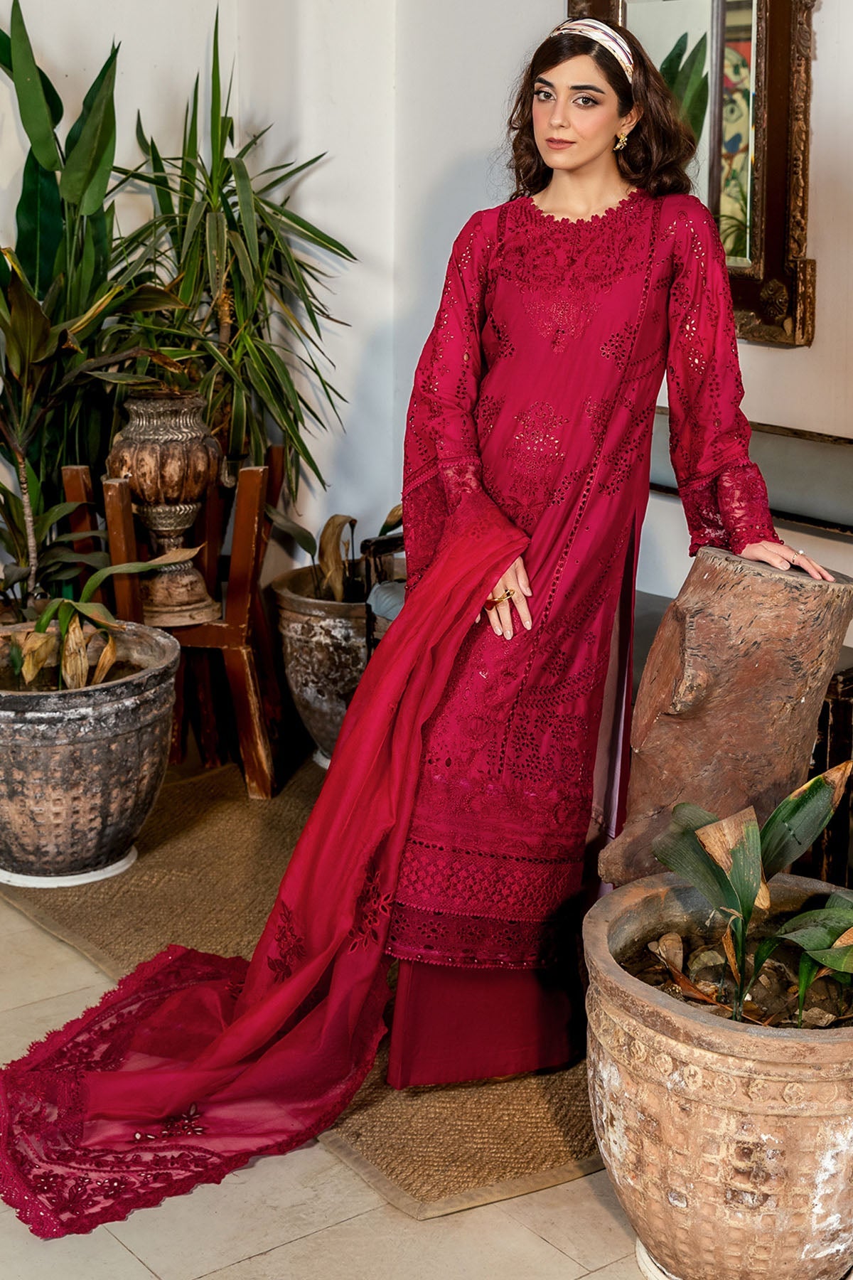 5308-ESME EMBROIDERED LAWN STITCHED