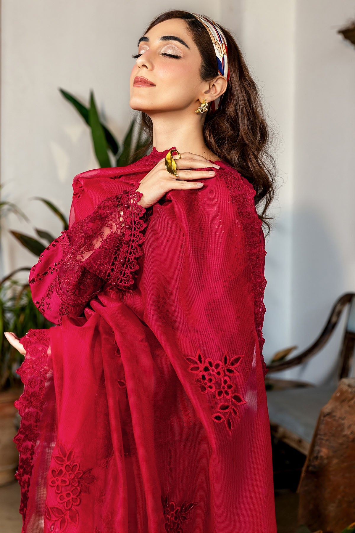 5308-ESME EMBROIDERED LAWN STITCHED