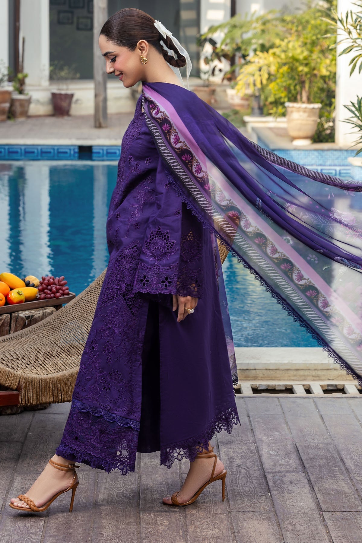 5314-MIREILLE EMBROIDERED LAWN STITCHED