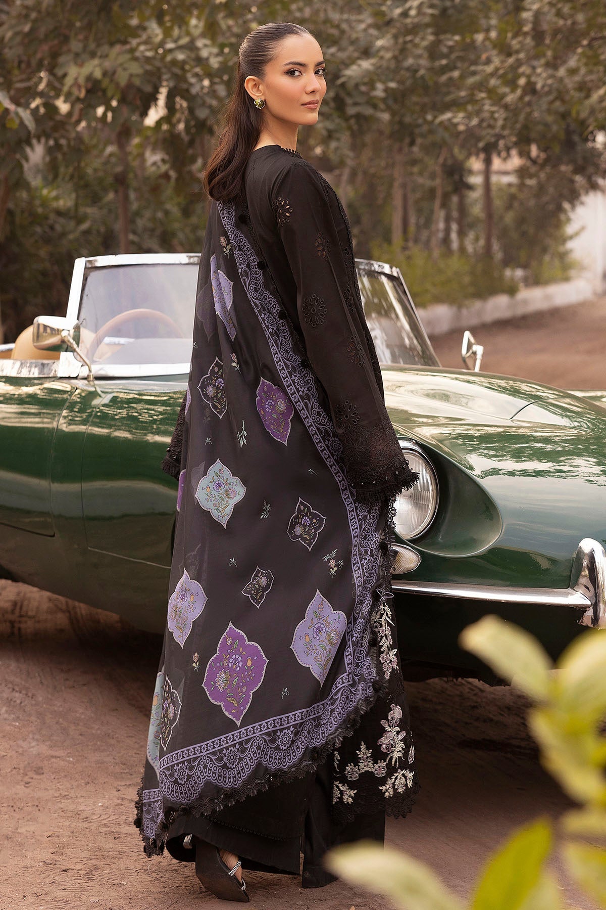 5320-CORALIE EMBROIDERED LAWN STITCHED