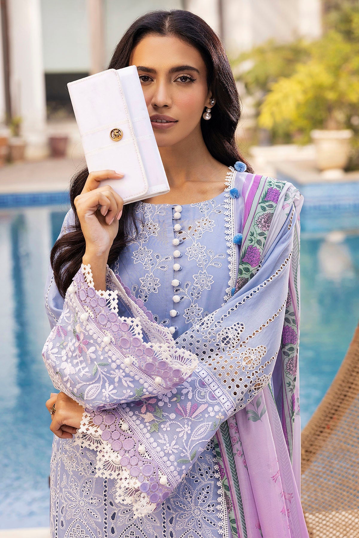5325-MAELYS EMBROIDERED LAWN STITCHED