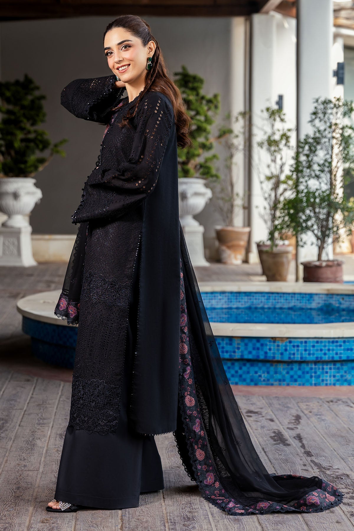 5326-COURTNEY EMBROIDERED LAWN UNSTITCHED