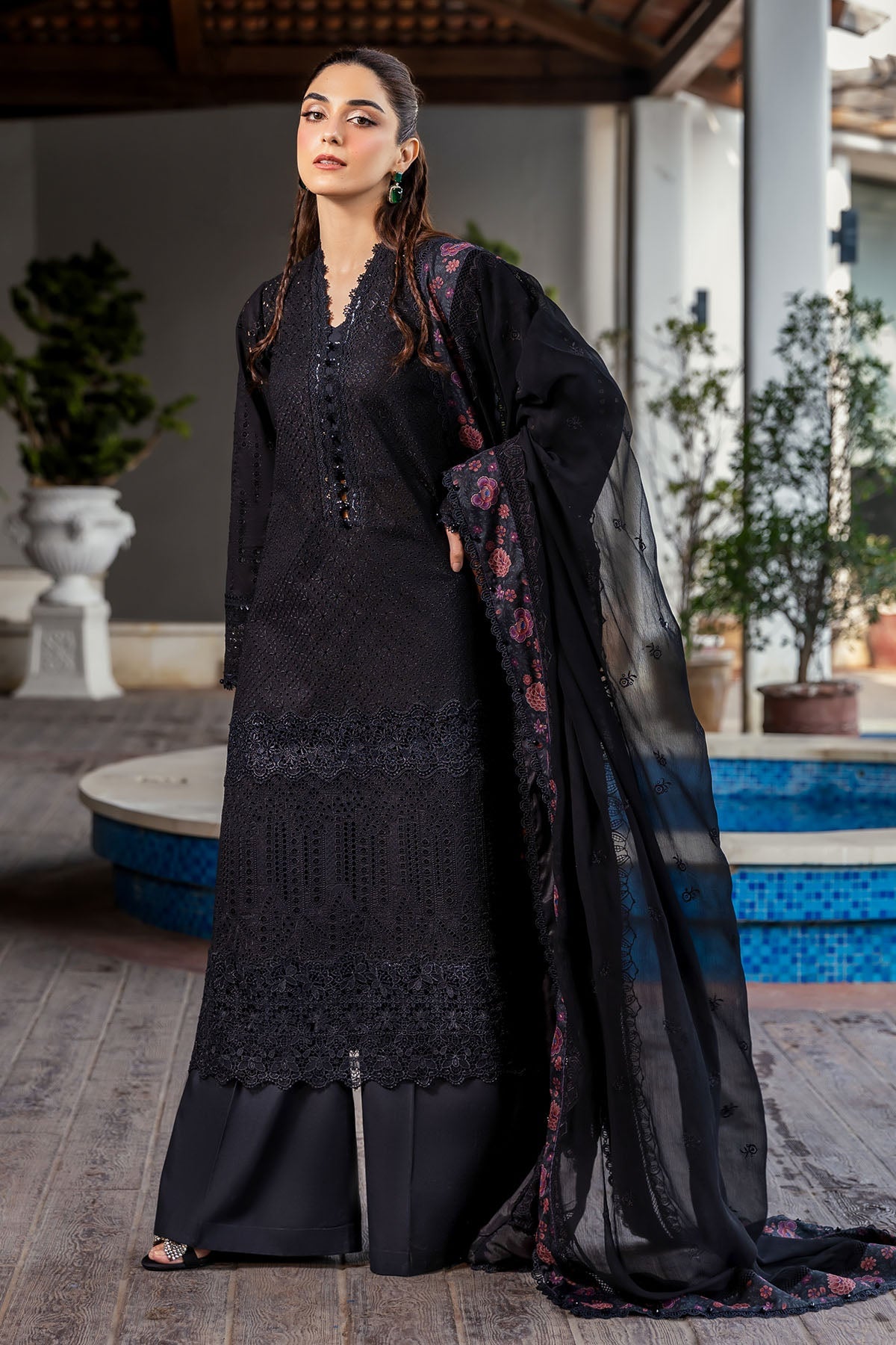 5326-COURTNEY EMBROIDERED LAWN UNSTITCHED