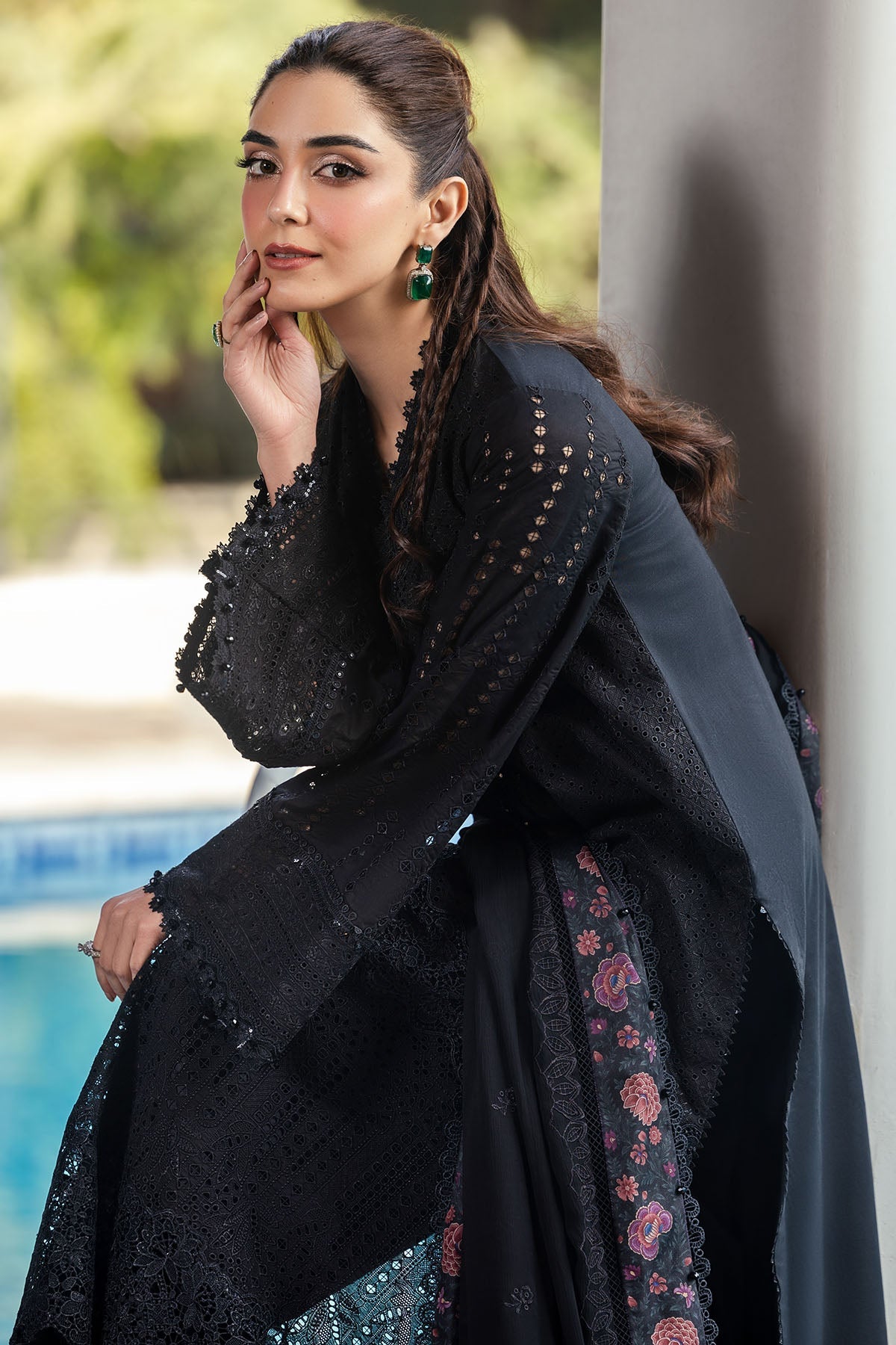 5326-COURTNEY EMBROIDERED LAWN UNSTITCHED