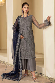 5336-ESME EMBROIDERED SILK NET STITCHED