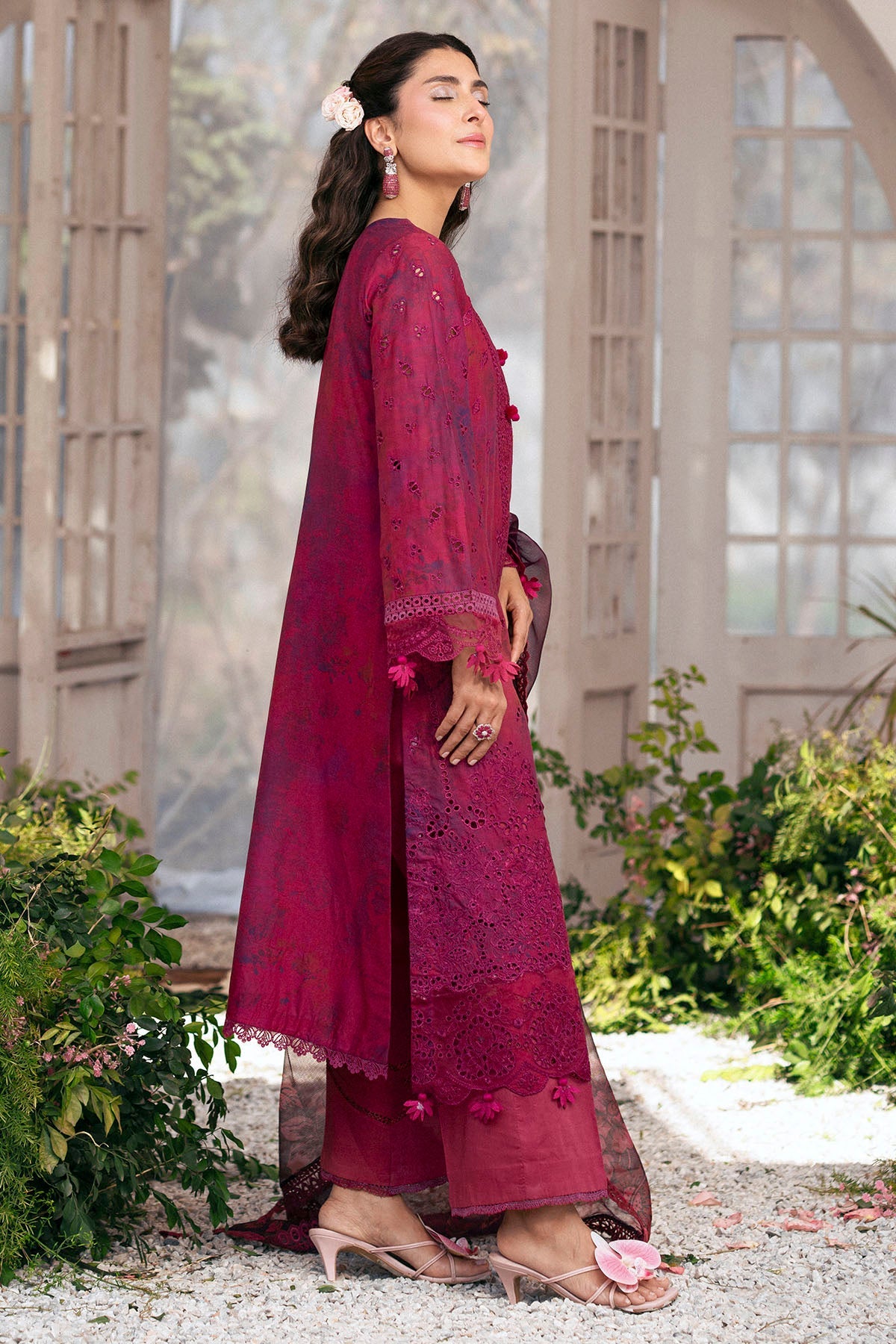 5426-BLOSSOM EMBROIDERED LAWN STITCHED