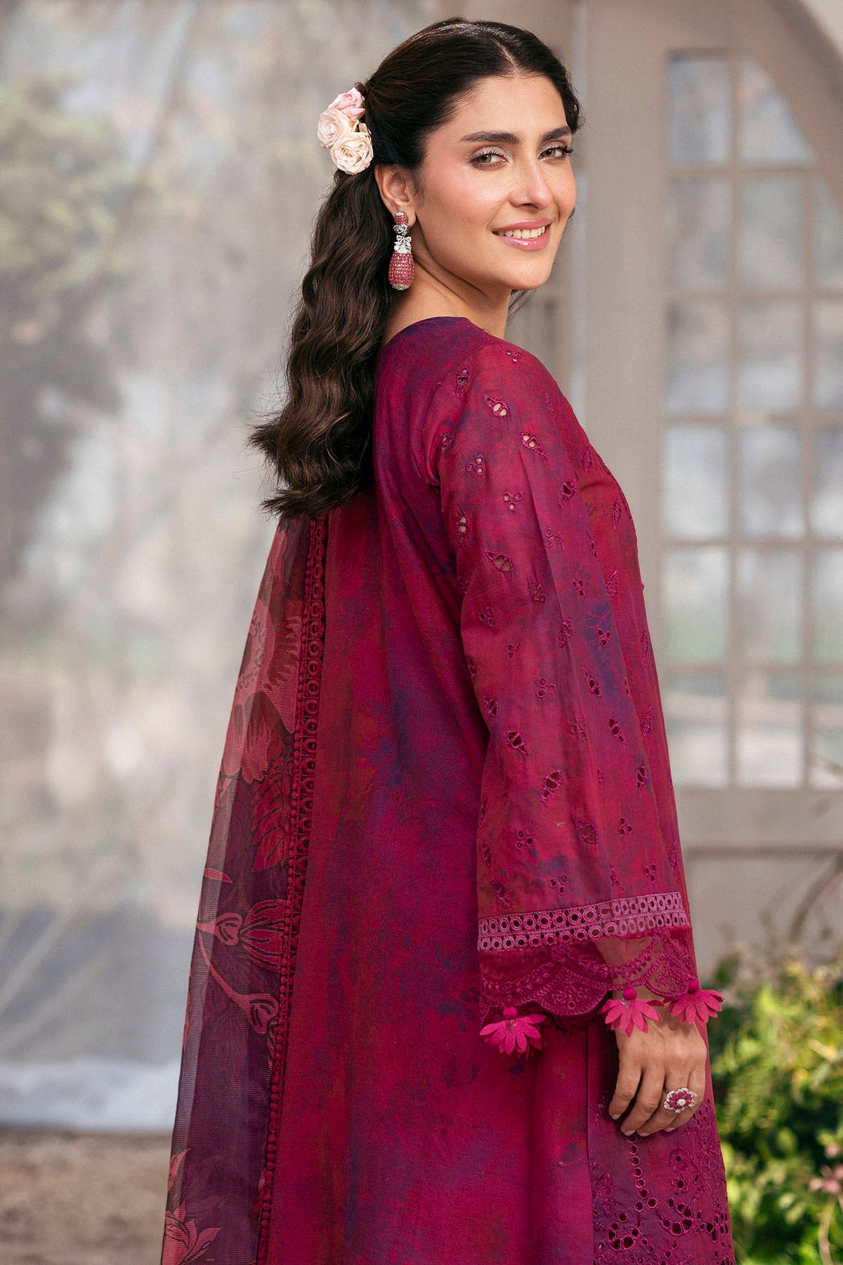 5426-BLOSSOM EMBROIDERED LAWN STITCHED