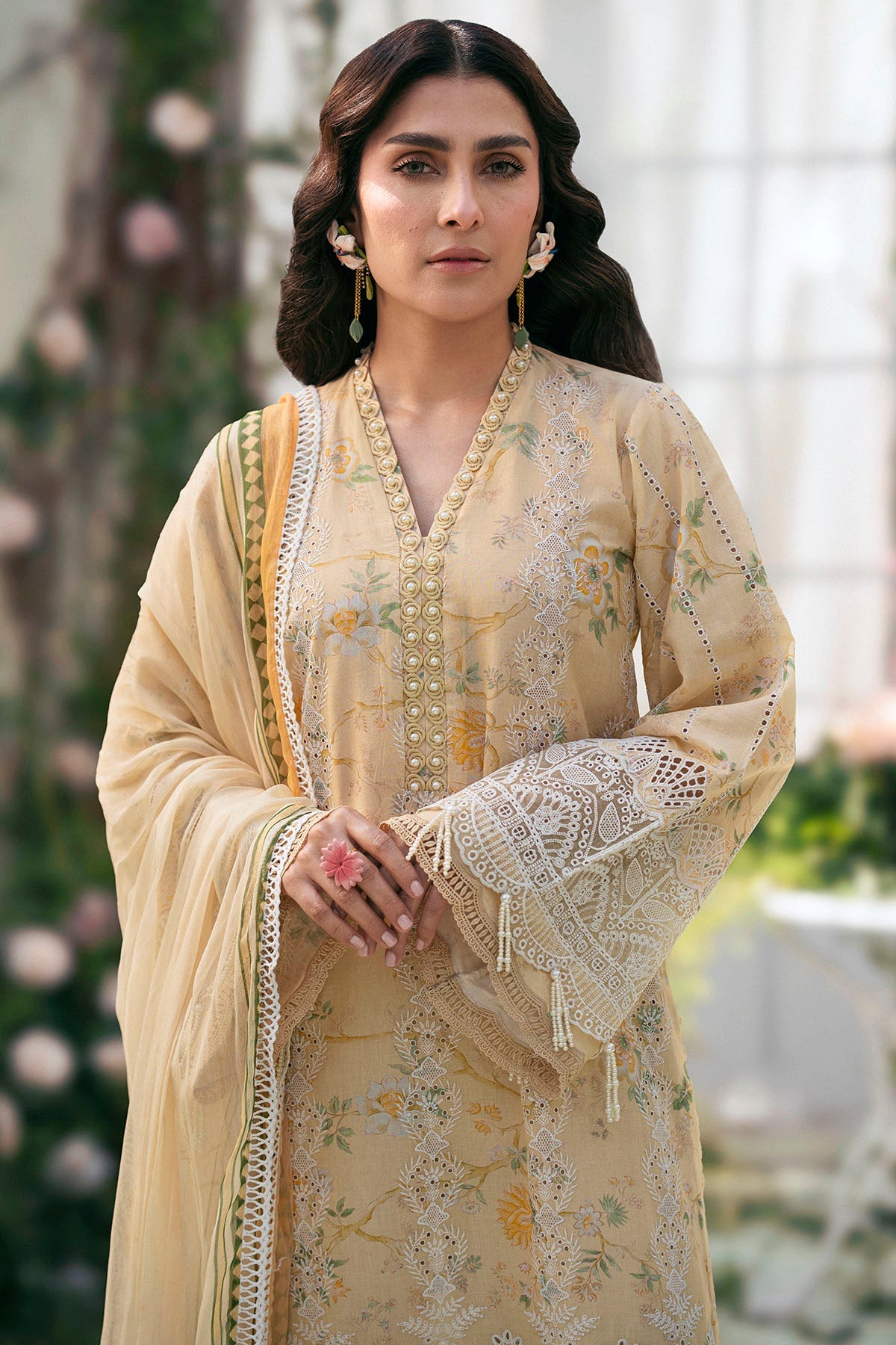 5429-ORCHID EMBROIDERED LAWN STITCHED