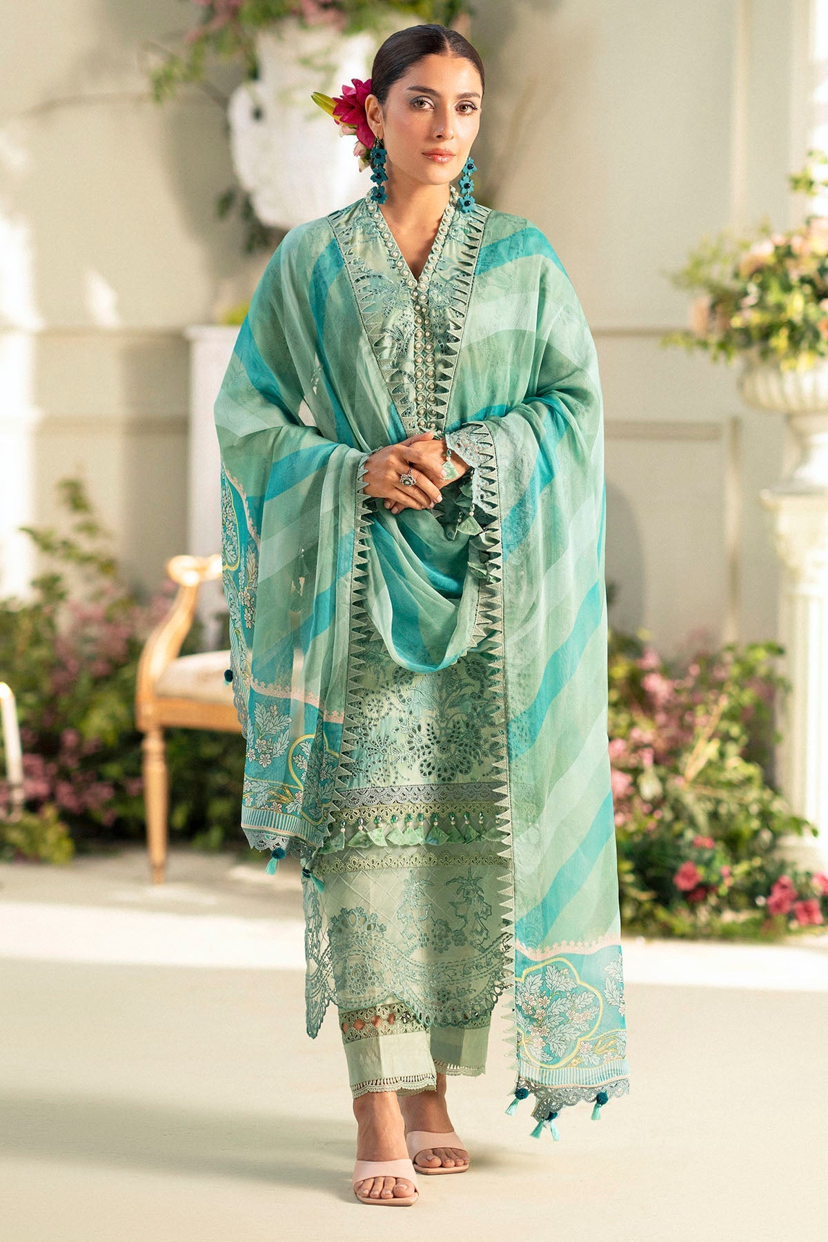 5430-IRIS EMBROIDERED LAWN STITCHED