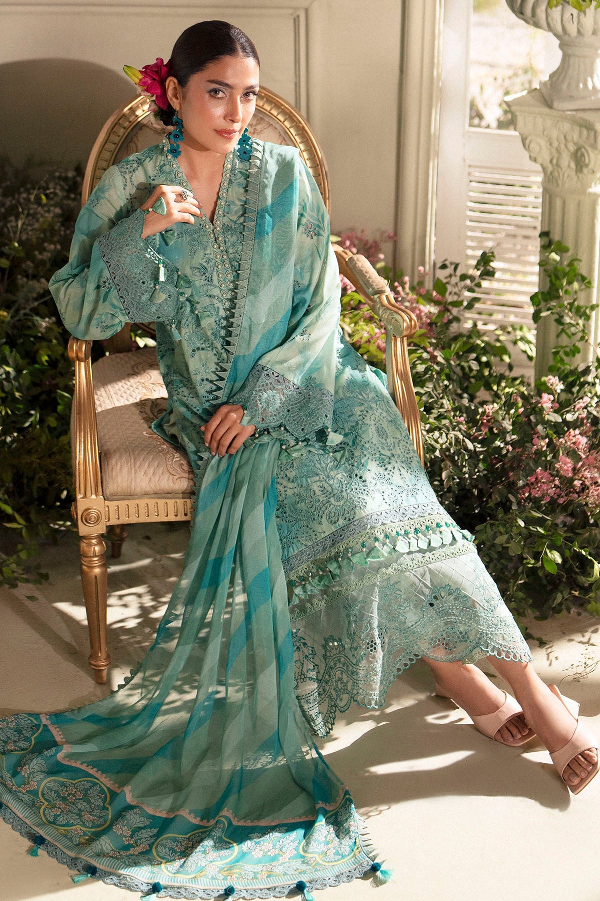 5430-IRIS EMBROIDERED LAWN STITCHED