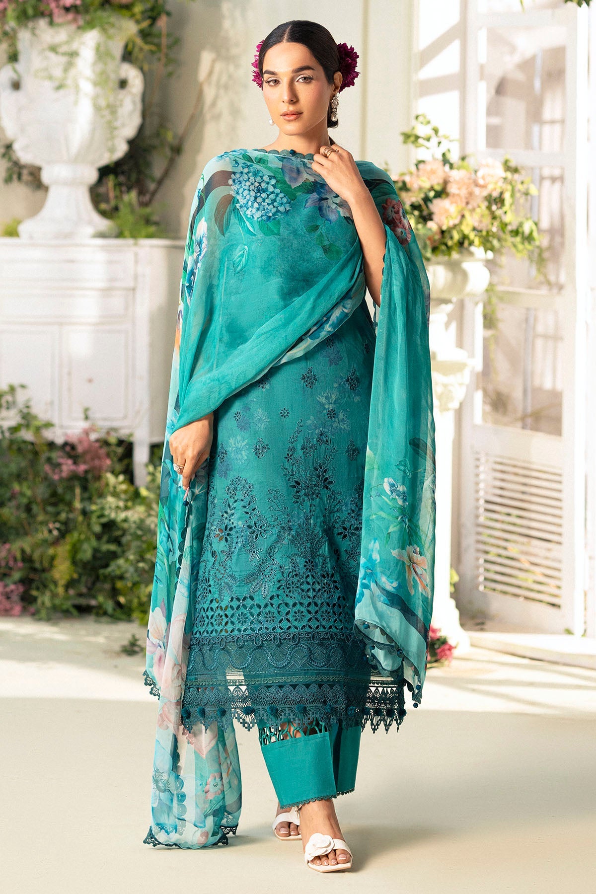 5432-MARIGOLD EMBROIDERED LAWN UNSTITCHED