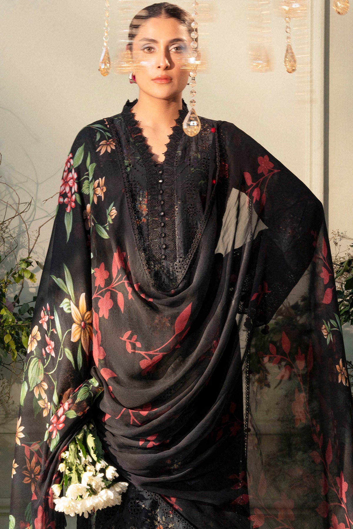 5433-JASMINE EMBROIDERED LAWN STITCHED