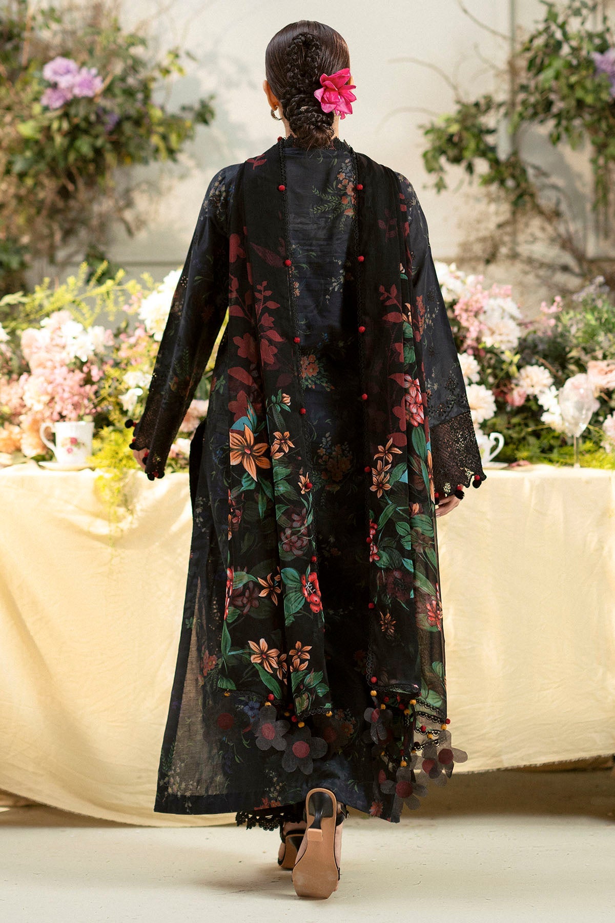 5433-JASMINE EMBROIDERED LAWN STITCHED