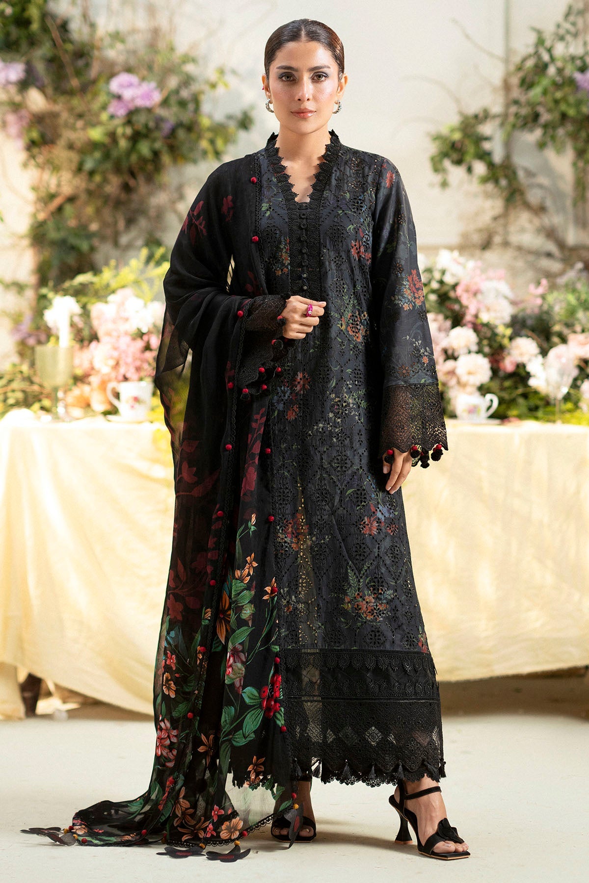 5433-JASMINE EMBROIDERED LAWN STITCHED