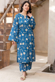 5529-ZALAAN DIGITAL PRINTED LAWN STITCHED