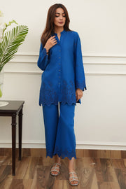 5665-CLEO EMBROIDERED CAMBRIC STITCHED