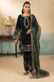 5666-AELLA EMBROIDERED VELVET STITCHED