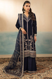 5675-WILLA EMBROIDERED VELVET STITCHED