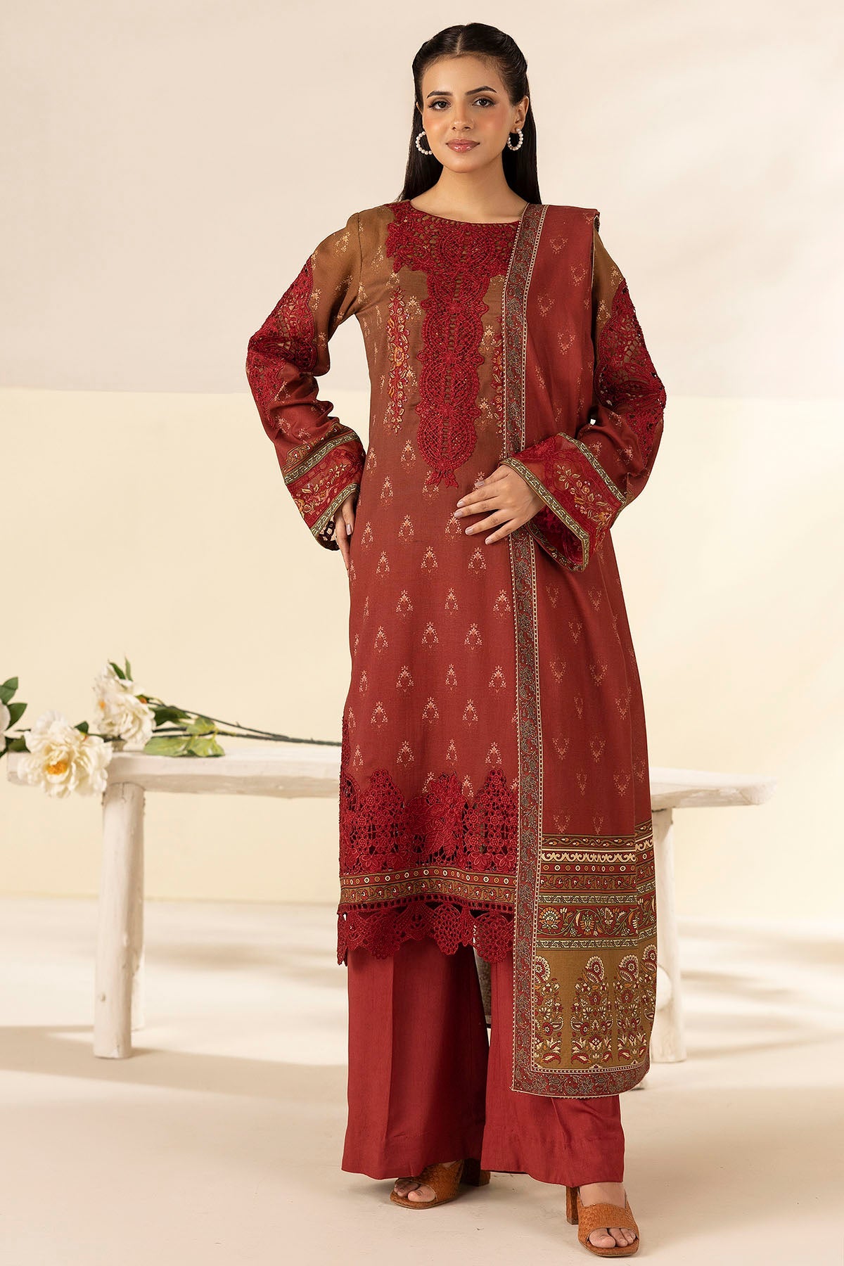 5696-NOURA DIGITAL PRINTED LINEN STITCHED