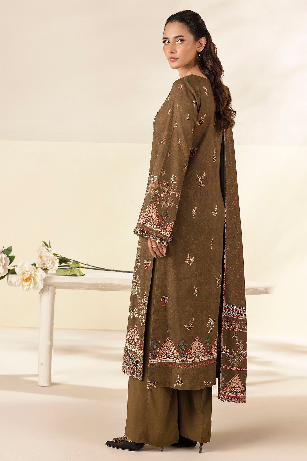 5697-SAINA DIGITAL PRINTED LINEN STITCHED